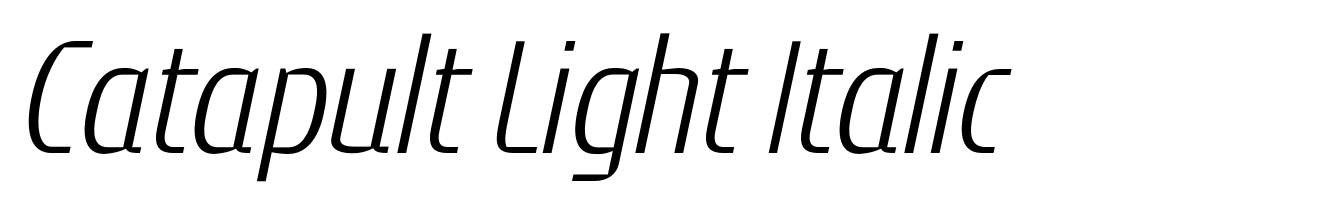 Catapult Light Italic